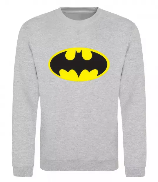 Свитшот BATMAN лого Серый меланж фото