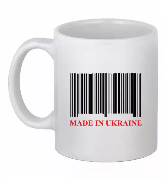 Чашка керамічна Made in Ukraine Білий фото