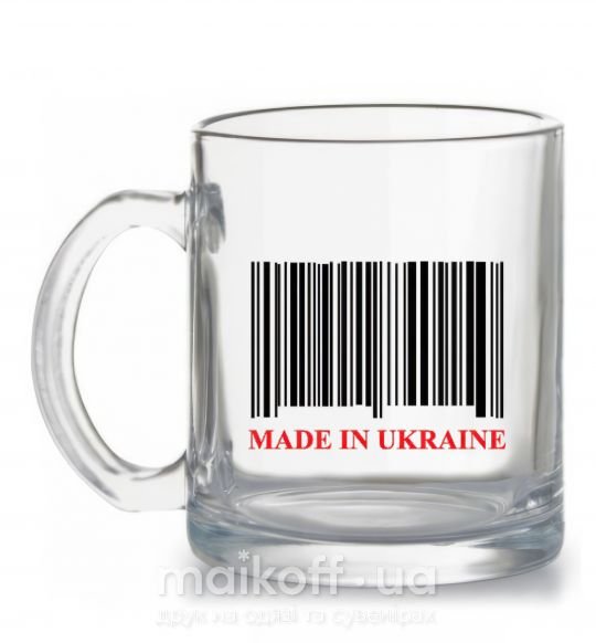 Чашка стеклянная Made in Ukraine Прозрачный фото