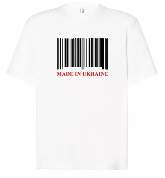 Футболка Оверсайз Made in Ukraine Білий фото