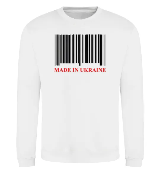 Свитшот Made in Ukraine Белый фото