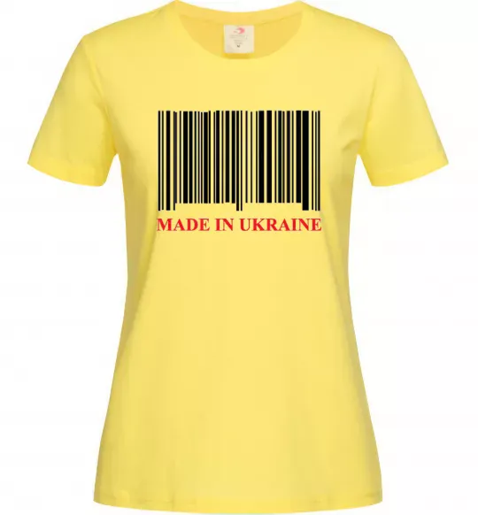 Жіноча футболка Made in Ukraine Лимонний фото