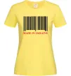 Жіноча футболка Made in Ukraine Лимонний фото