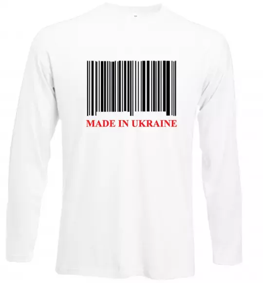 Лонгслів Made in Ukraine Білий фото