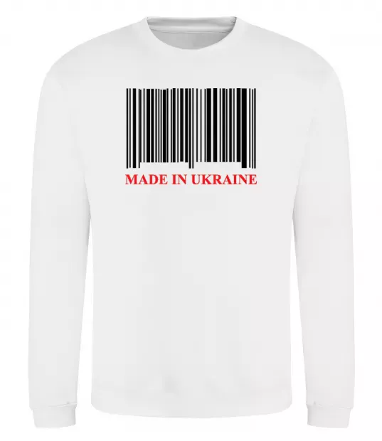 Світшот Made in Ukraine Білий фото