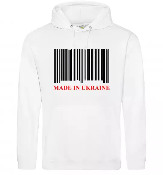 Женская толстовка (худи) Made in Ukraine Белый фото