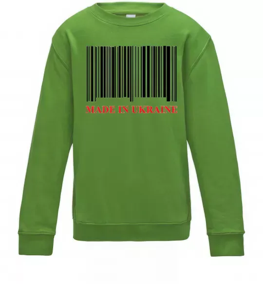Детский Свитшот Made in Ukraine Лаймовый фото