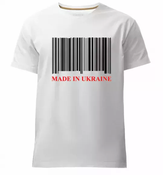 Чоловіча преміум футболка Made in Ukraine Білий фото