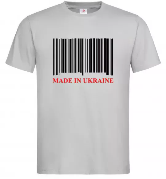 Мужская футболка Made in Ukraine Серый фото