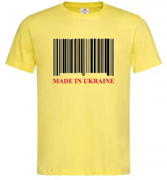Мужская футболка Made in Ukraine Лимонный фото