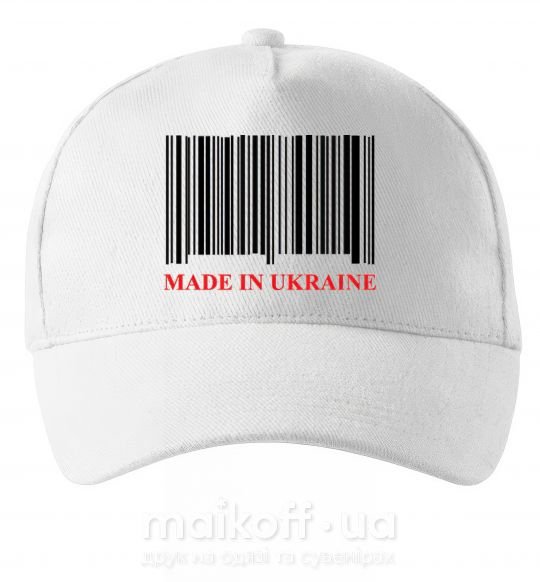 Кепка Made in Ukraine Білий фото