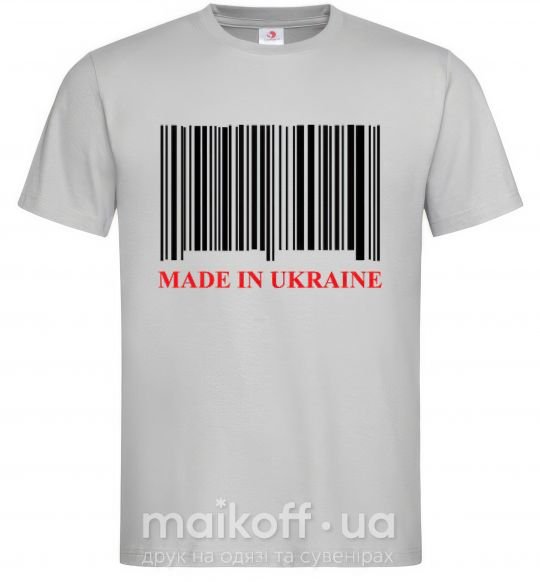 Чоловіча футболка Made in Ukraine Сірий фото