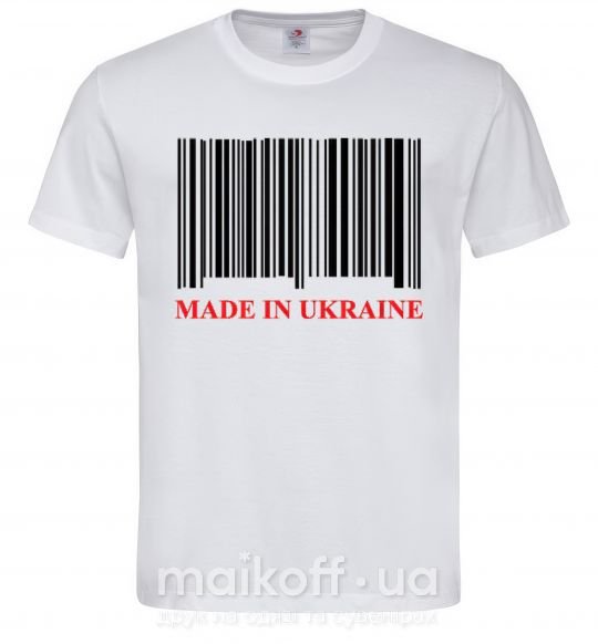 Чоловіча футболка Made in Ukraine Білий фото