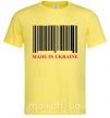 Чоловіча футболка Made in Ukraine Лимонний фото