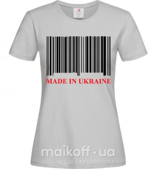 Женская футболка Made in Ukraine Серый фото