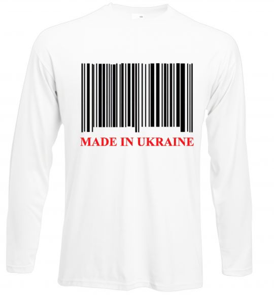 Лонгслів Made in Ukraine Білий фото