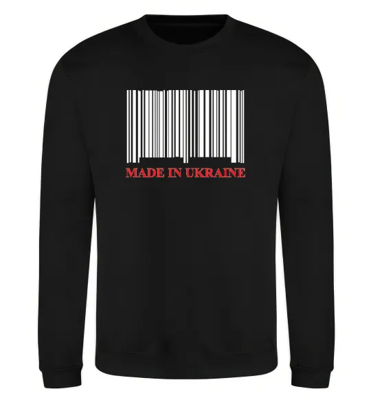 Свитшот Made in Ukraine Черный фото