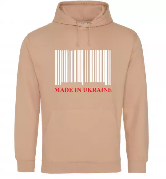 Женская толстовка (худи) Made in Ukraine Песочный фото