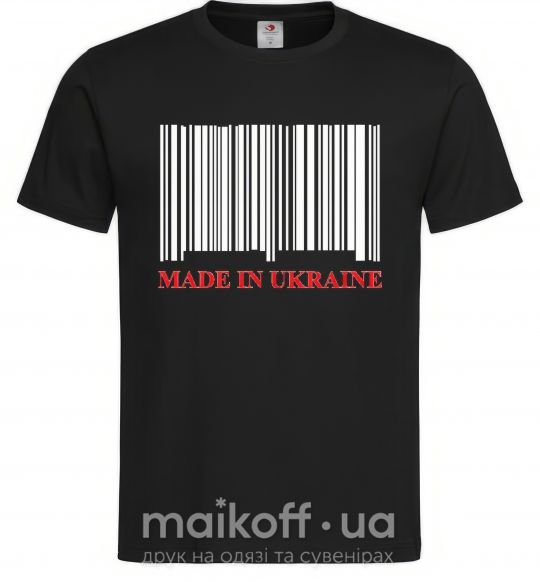 Чоловіча футболка Made in Ukraine Чорний фото