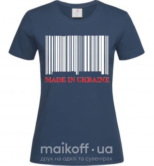 Жіноча футболка Made in Ukraine Темно-синій фото