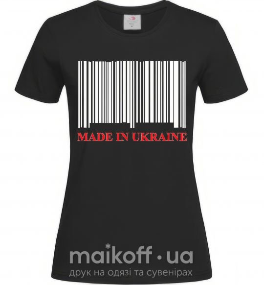 Жіноча футболка Made in Ukraine Чорний фото