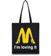 Эко-сумка I'M LOVING IT Черный фото
