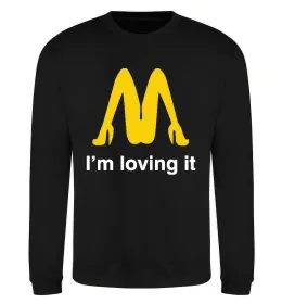 Світшот I'M LOVING IT Чорний фото