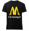 Чоловіча преміум футболка I'M LOVING IT Чорний фото