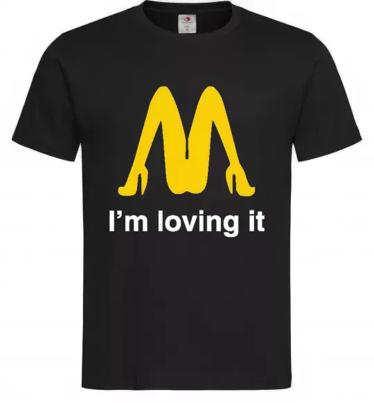 Мужская футболка I'M LOVING IT Черный фото