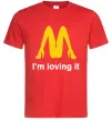 Мужская футболка I'M LOVING IT Красный Мужская футболка I'M LOVING IT Красный фото