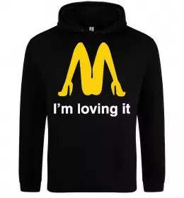 Чоловіча толстовка (худі) I'M LOVING IT Чорний фото