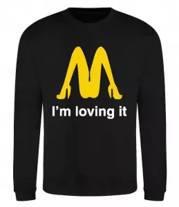 Світшот I'M LOVING IT Чорний фото