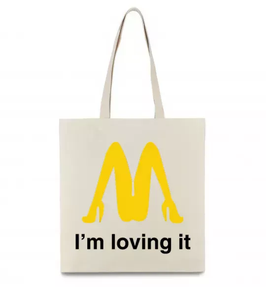 Эко-сумка I'M LOVING IT Бежевый фото