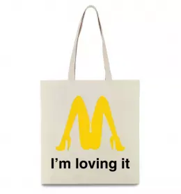 Эко-сумка I'M LOVING IT Бежевый фото