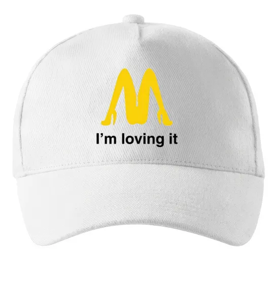 Кепка I'M LOVING IT Білий фото