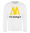 Свитшот I'M LOVING IT Белый Свитшот I'M LOVING IT Белый фото
