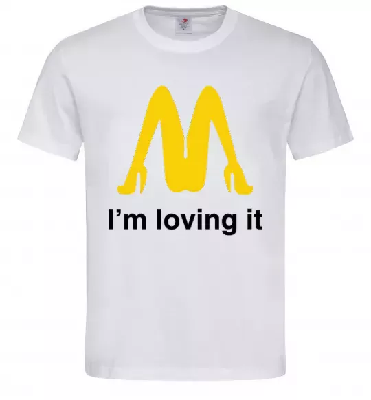 Мужская футболка I'M LOVING IT Белый фото