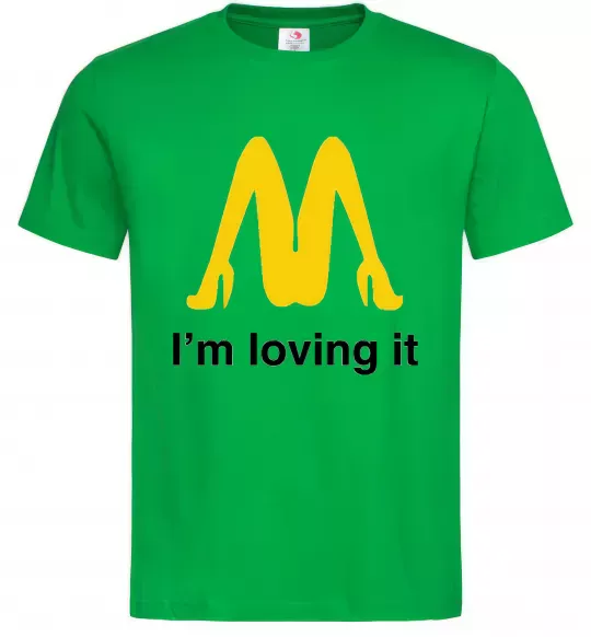 Мужская футболка I'M LOVING IT Зеленый фото