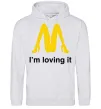 Чоловіча толстовка (худі) I'M LOVING IT Сірий меланж Чоловіча толстовка (худі) I'M LOVING IT Сірий меланж фото