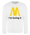 Світшот I'M LOVING IT Білий фото