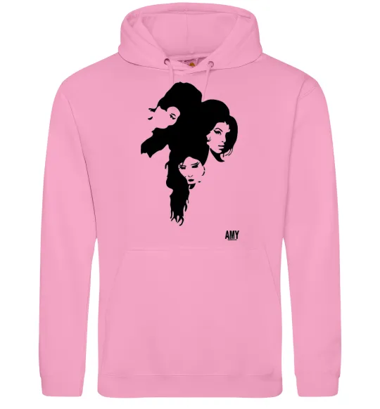 Мужская толстовка (худи) AMY WINEHOUSE PORTRAIT Розовый фото