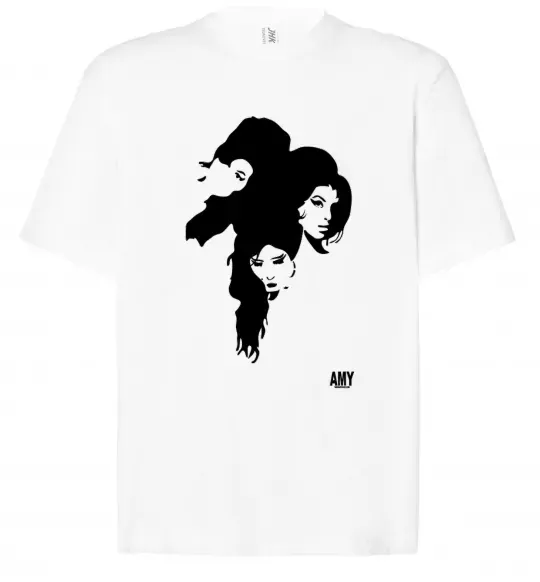 Футболка Оверсайз AMY WINEHOUSE PORTRAIT Белый фото