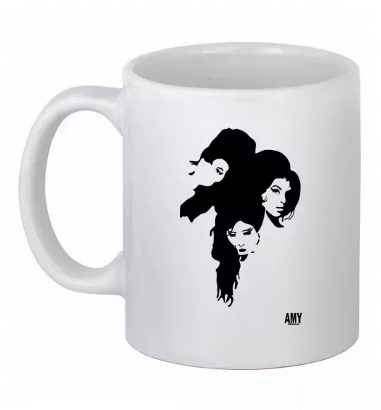 Чашка керамічна AMY WINEHOUSE PORTRAIT Білий фото