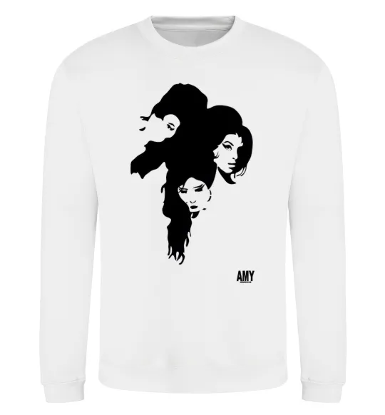 Свитшот AMY WINEHOUSE PORTRAIT Белый фото