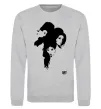 Свитшот AMY WINEHOUSE PORTRAIT Серый меланж фото