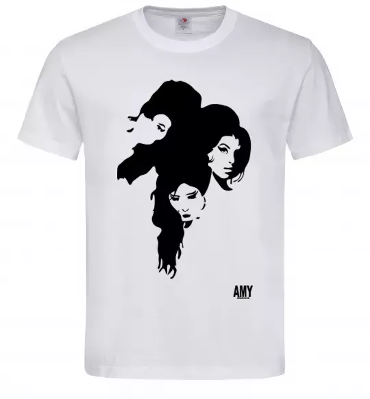 Чоловіча футболка AMY WINEHOUSE PORTRAIT Білий фото