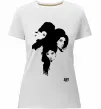 Жіноча преміум футболка AMY WINEHOUSE PORTRAIT Білий фото