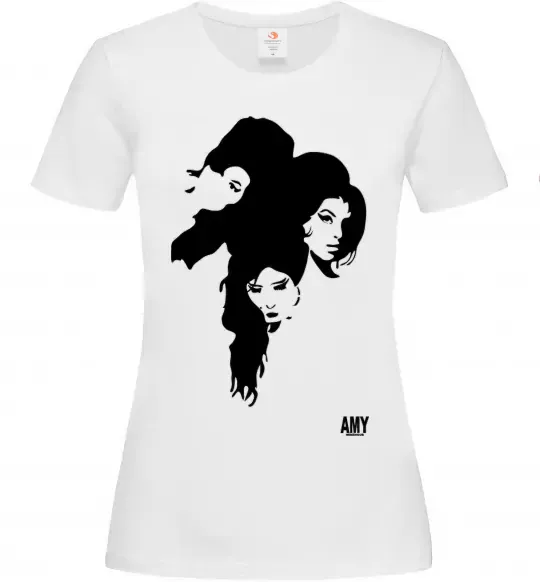 Жіноча футболка AMY WINEHOUSE PORTRAIT Білий фото