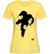 Женская футболка AMY WINEHOUSE PORTRAIT Лимонный фото