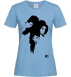 Жіноча футболка AMY WINEHOUSE PORTRAIT Блакитний фото